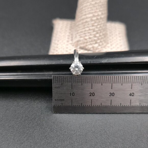 Size 9 Sterling Silver Quality Cubic Zirconia Gem Band Ring A7258 - Picture 8 of 9